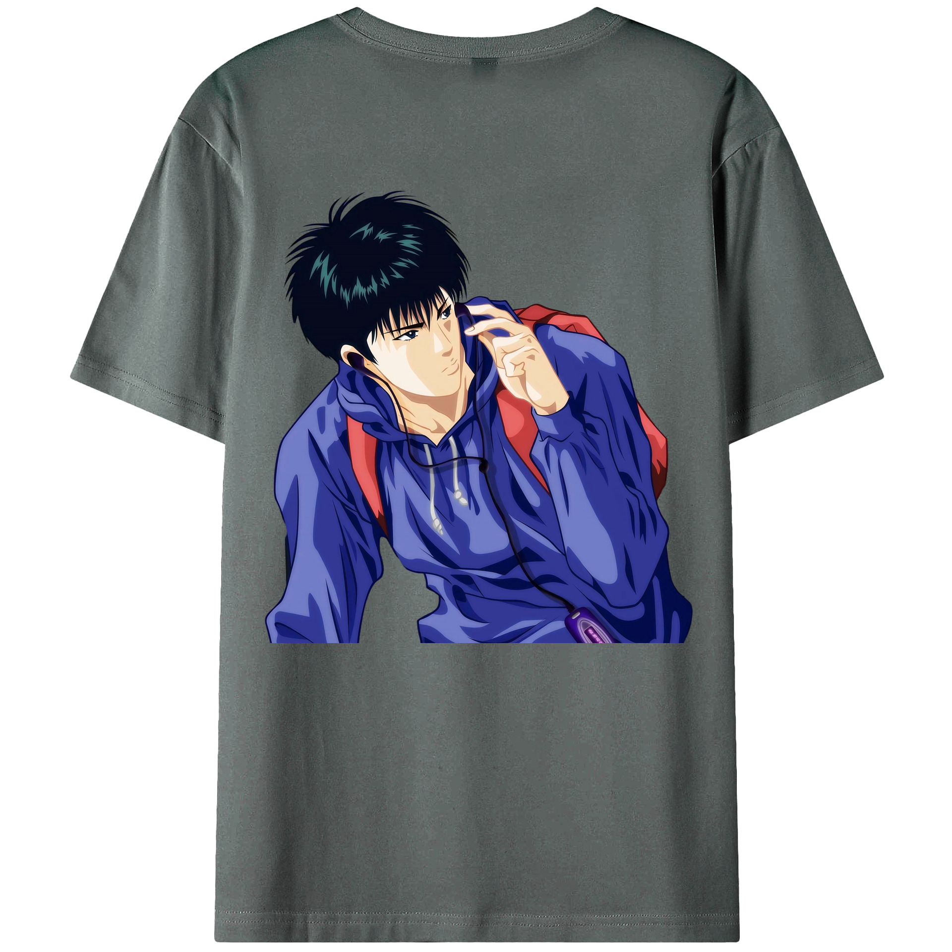 （画像用） SLAM DUNK／スラムダンク 綿100％ メンズ半袖Tシャツ（バックプリント） 通気性